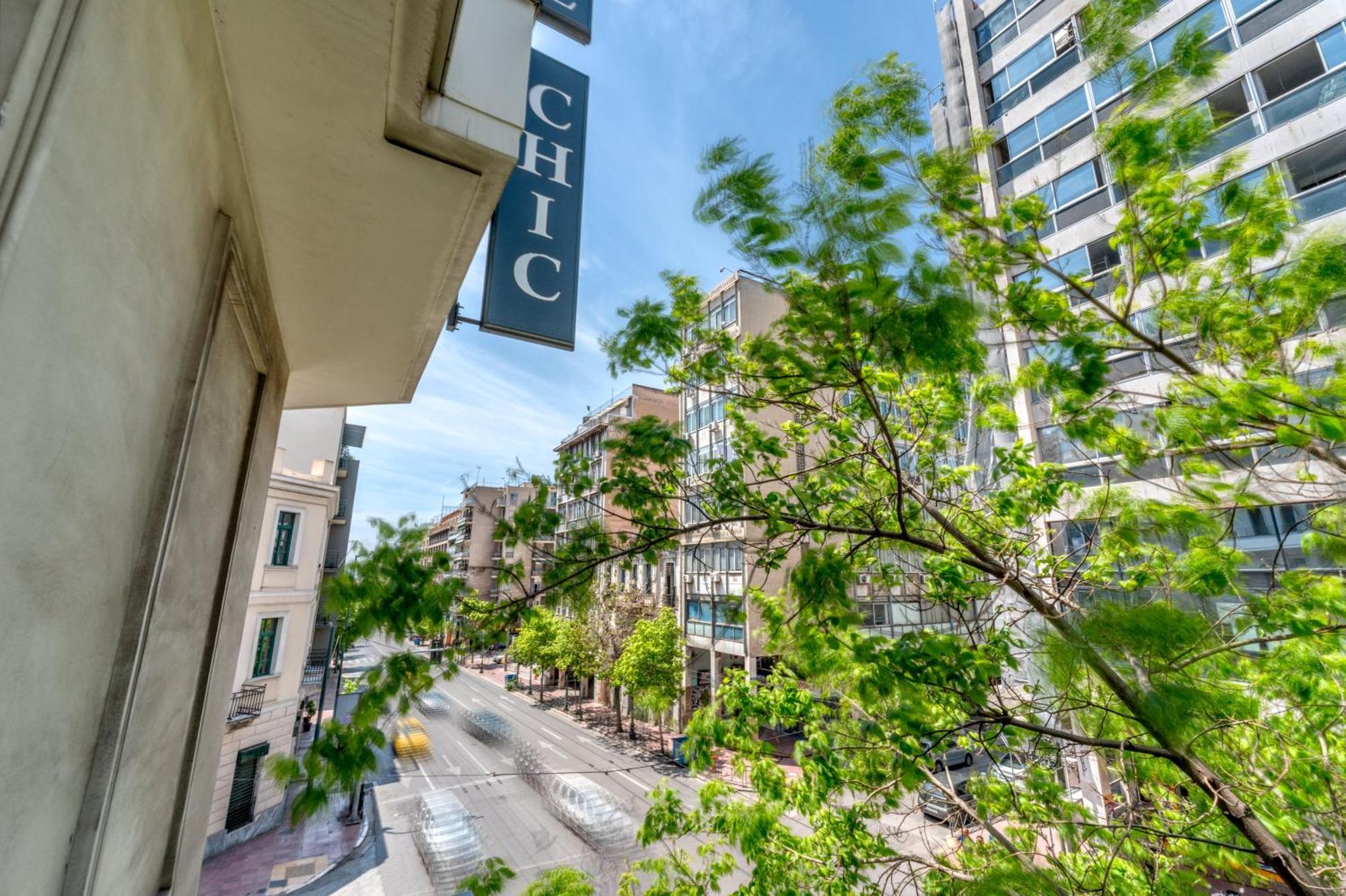 Chic Hotel Athena Bagian luar foto